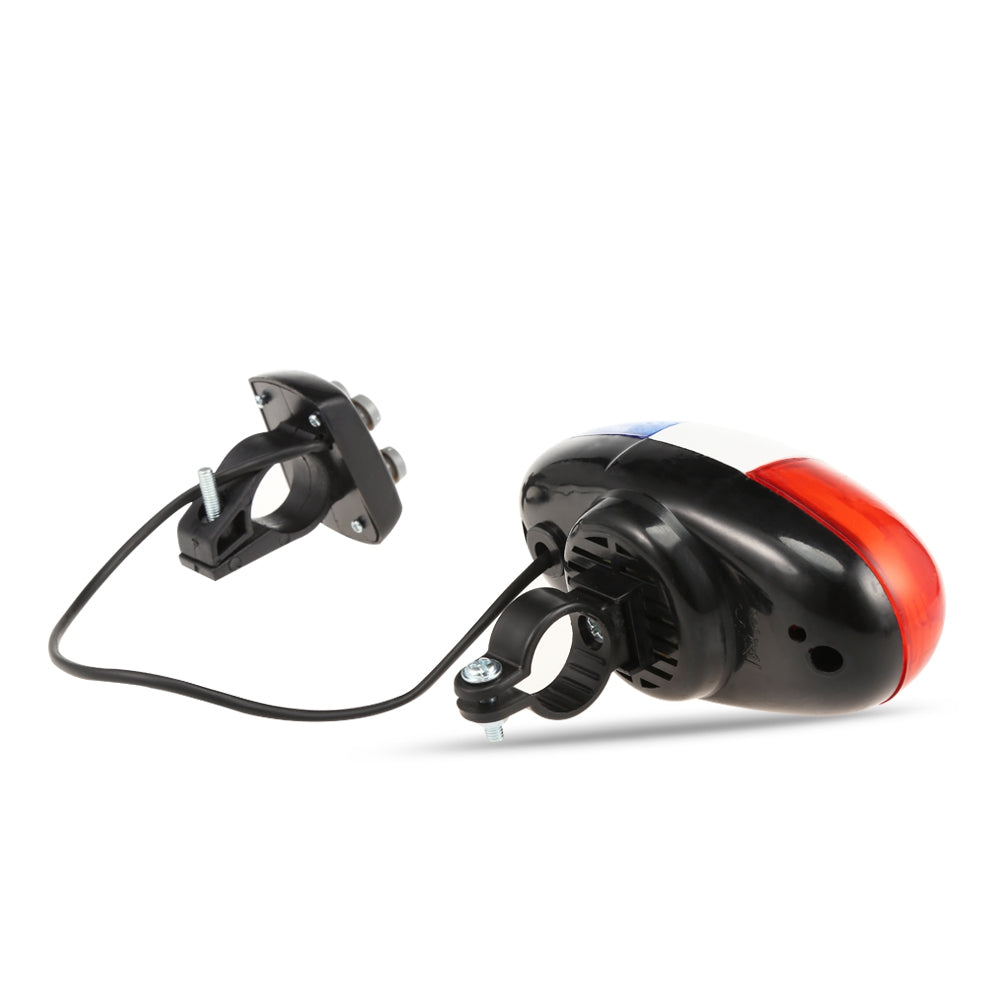 325B 6-LED 4 Tones Bike Bell Taillight Rear Warning Light Electric Horn Siren