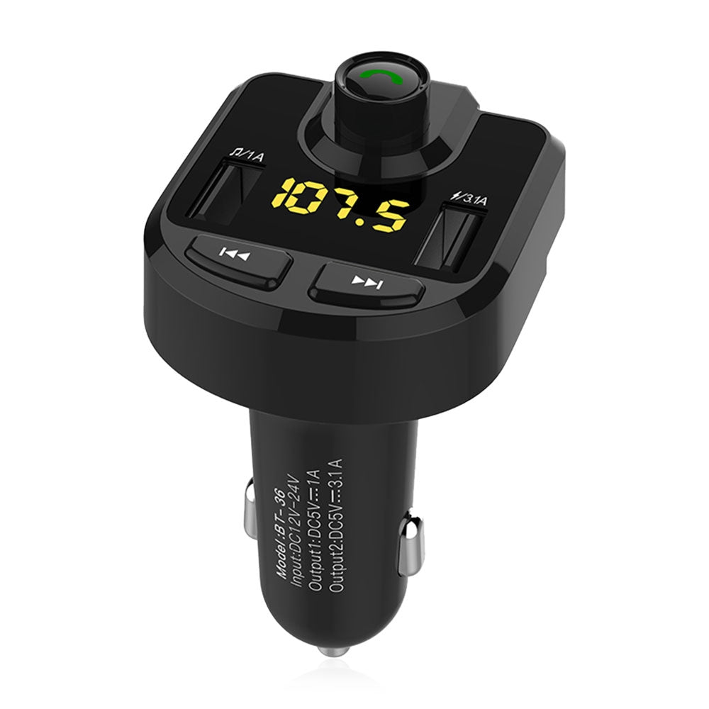 BT36 Car Charger FM Transmitter MP3 Player Bluetooth Hands-free Kit