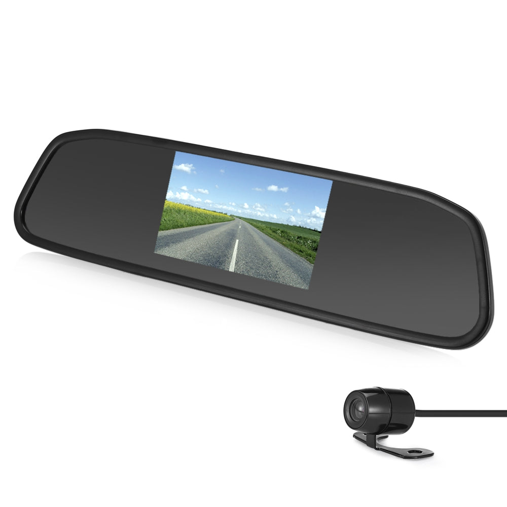 Car 4.3 inch Rear View Mirror Monitor Display Screen and Reversing Camera