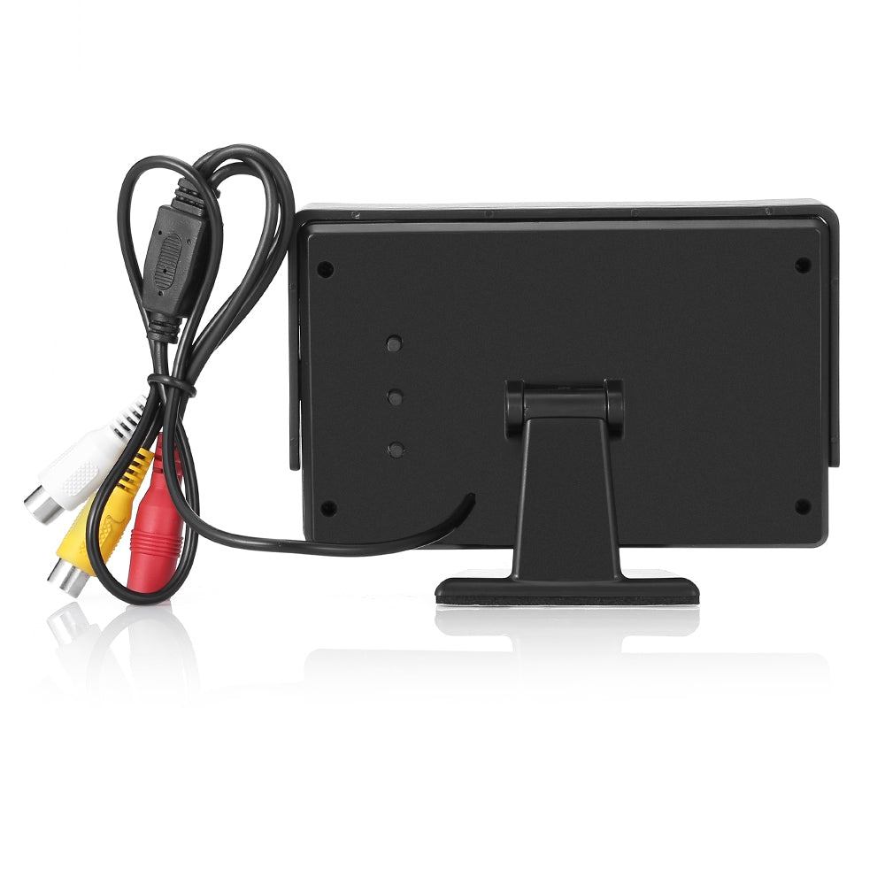 Car 4.3 inch Screen Display Rear View Monitor Night Vision Reversing Camera with 4 LED Lights
