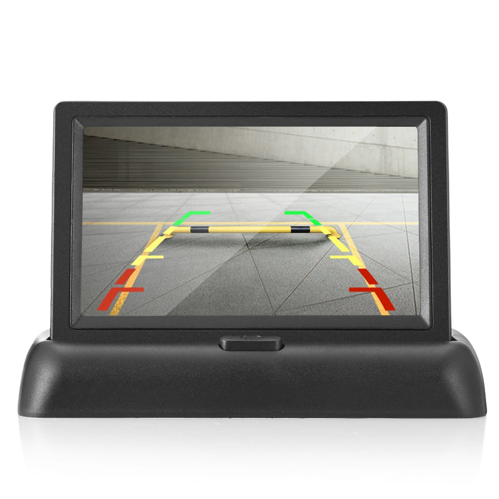 Car Foldable 4.3 inch Screen Display Rear View Monitor Night Vision Reversing Camera