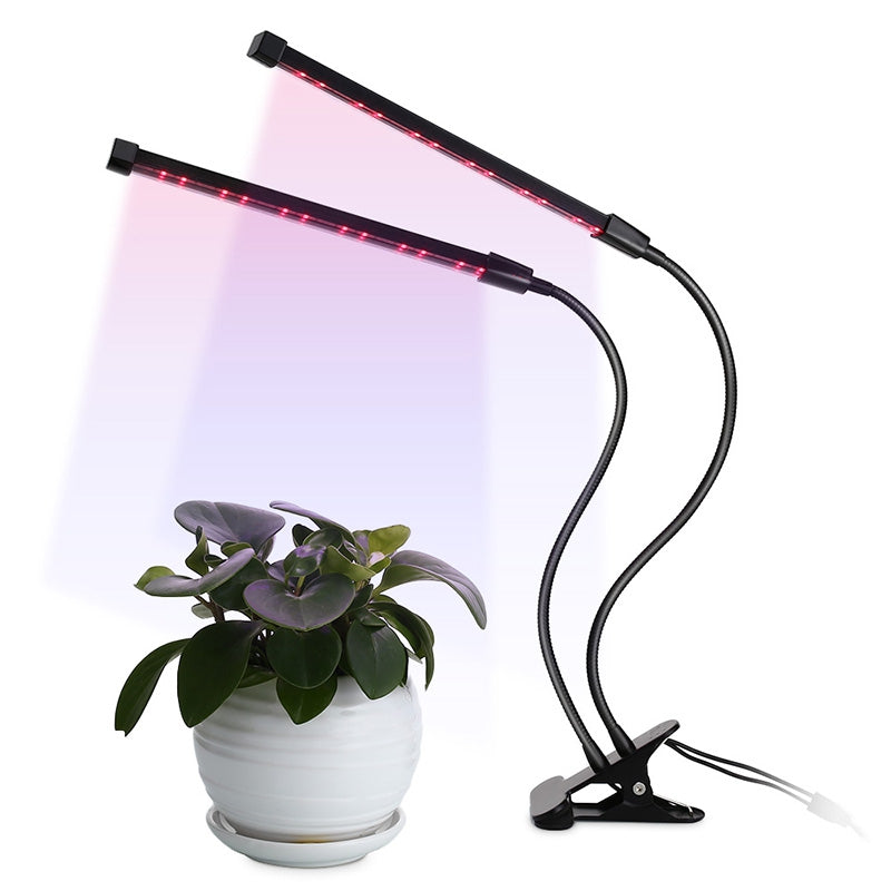 Double-head 36-LED Red Blue Lights Timing Control Clip Plant Growth Lamp