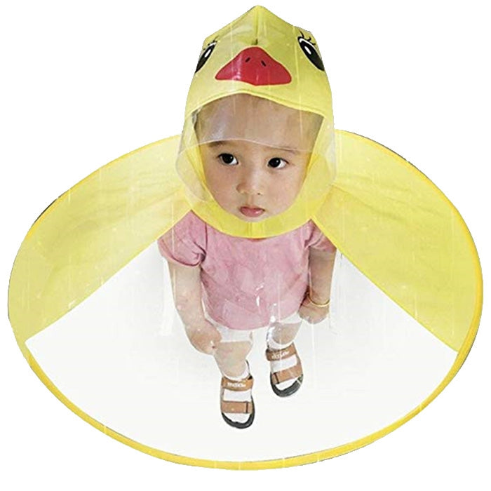 Creative Little Yellow Duck Raincoat Toy Great Gift for Children