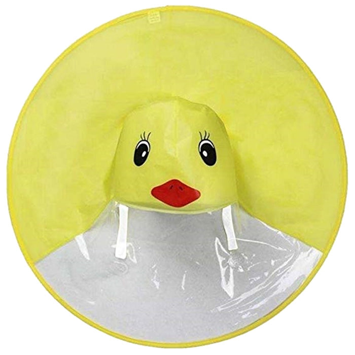 Creative Little Yellow Duck Raincoat Toy Great Gift for Children