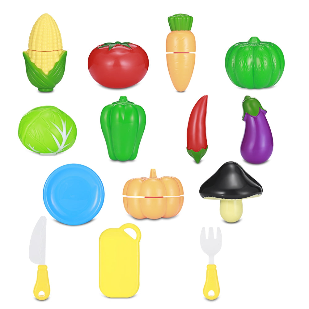 14PCS Children Cutting Vegetables Cooking Playset Simulation Household Toy