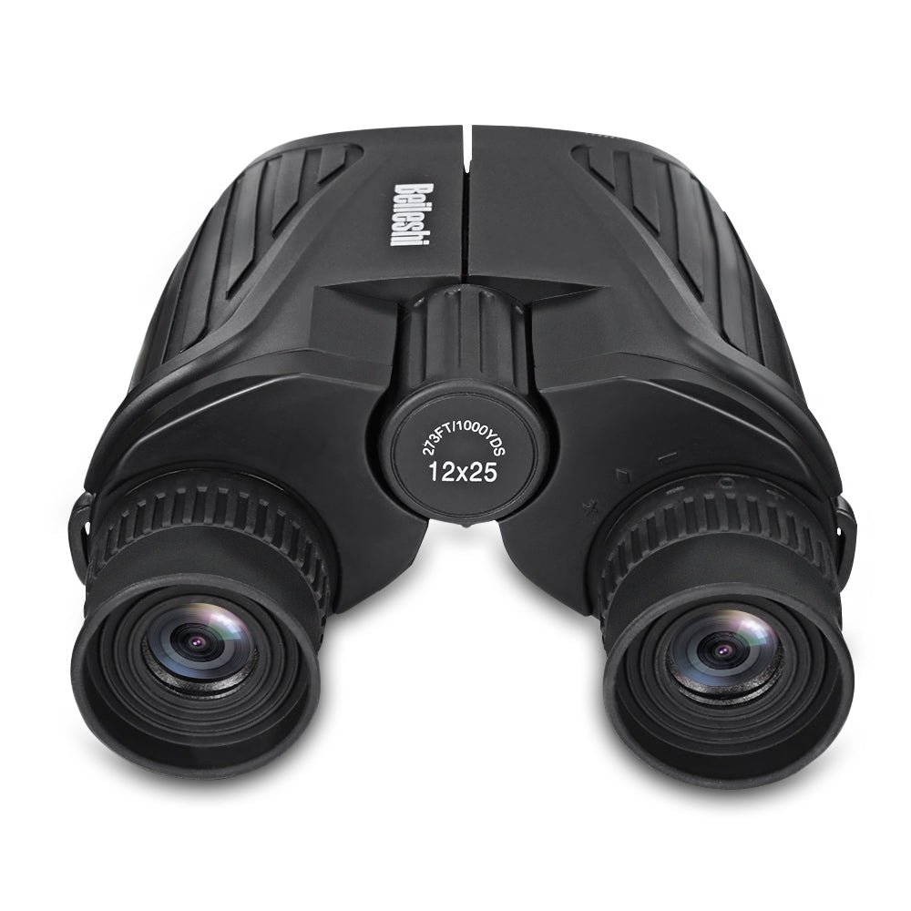 Beileshi 12 x 25 Folding High Powered Binocular with Weak Light Night Vision
