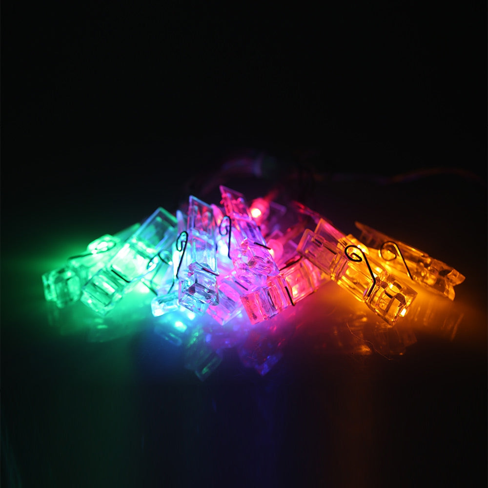 Clip Creative LED Photo Wall String Colorful Flash Light Bedroom Decoration