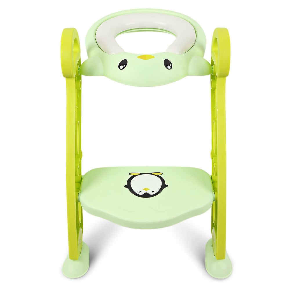 Baby Toddler Potty Training Seat with Non-slip Toilet Ladder Adjustable PP