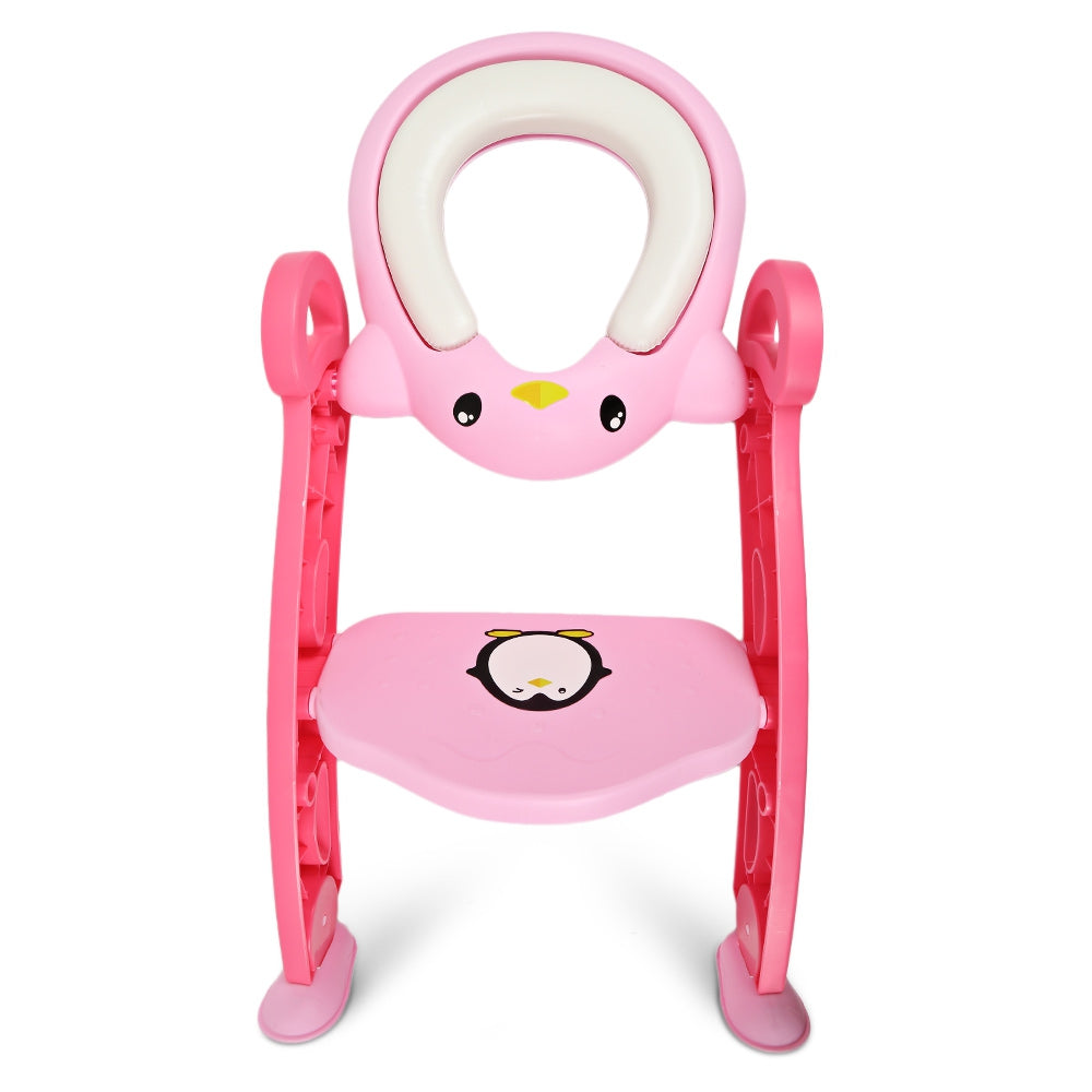 Baby Toddler Potty Training Seat with Non-slip Toilet Ladder Adjustable PP