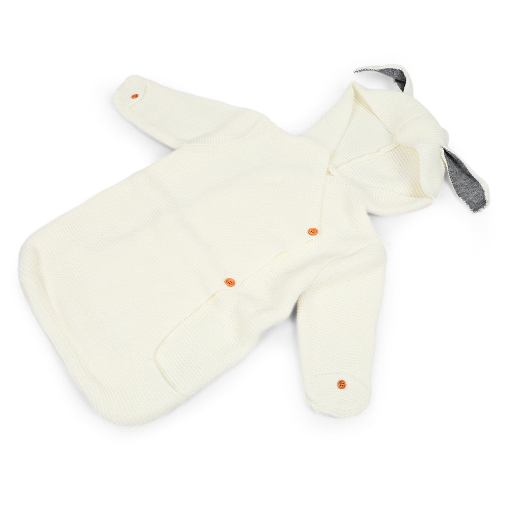 Baby Wearable Cute Rabbit Shape Knitted Swaddle Blanket Infant Sleeping Bag