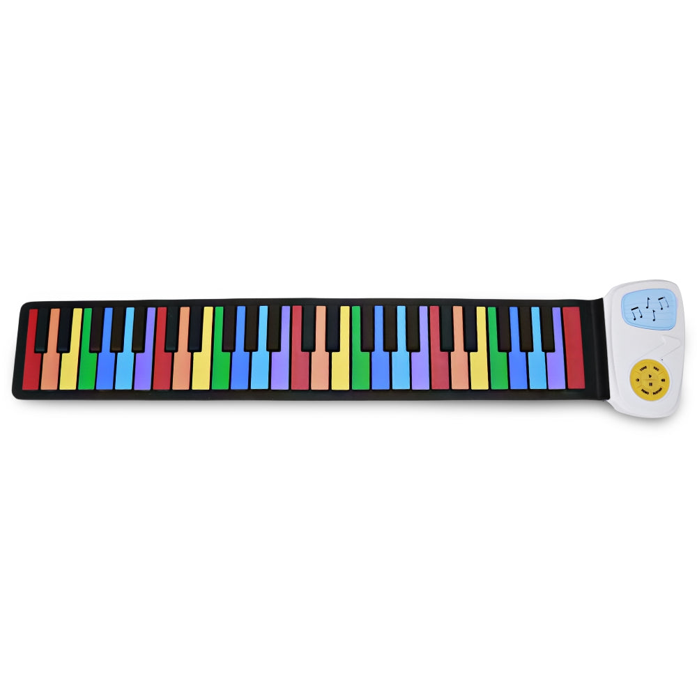 AEOFUN Rainbow Roll Up Digital Piano with 8 Timbres 6 Demo Songs