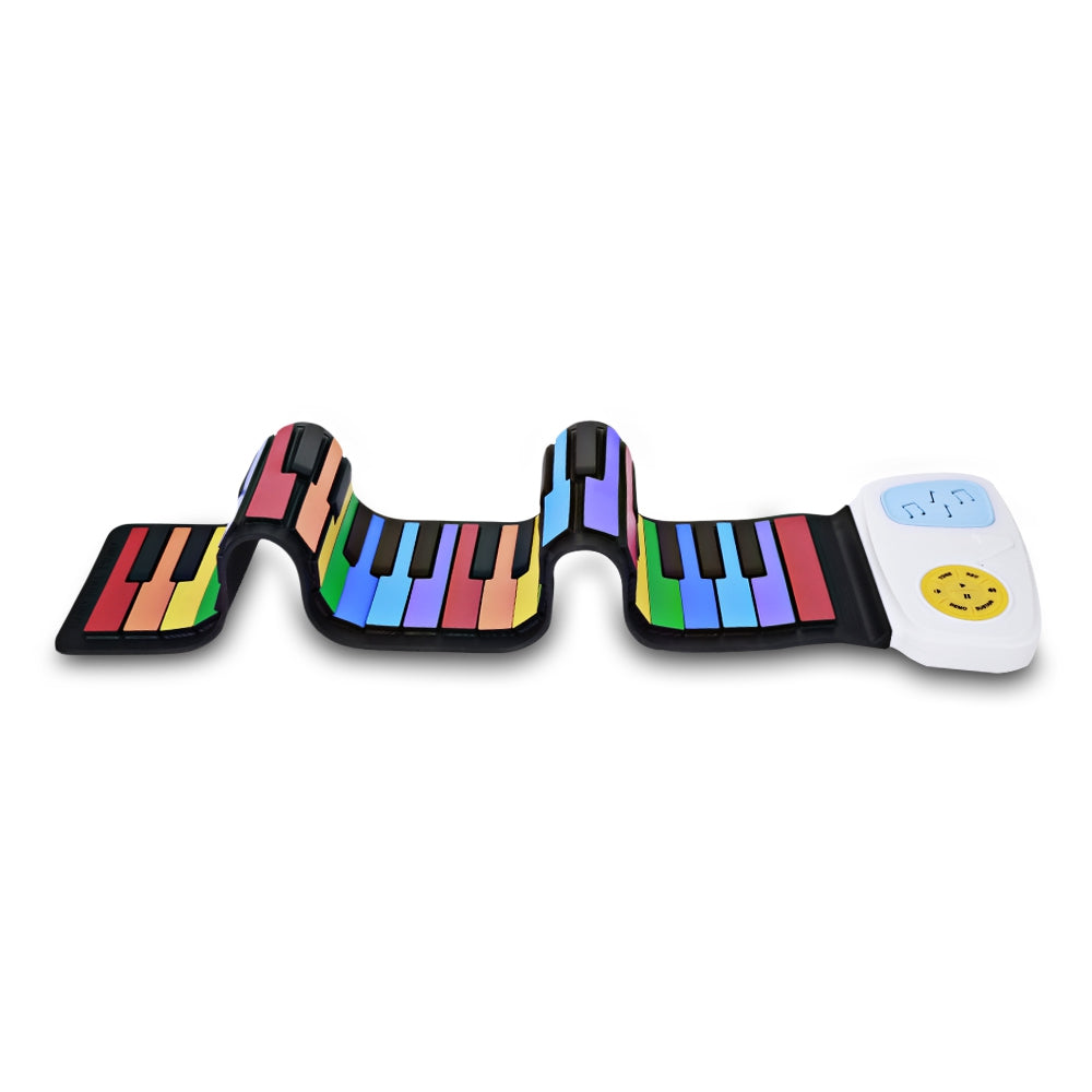 AEOFUN Rainbow Roll Up Digital Piano with 8 Timbres 6 Demo Songs