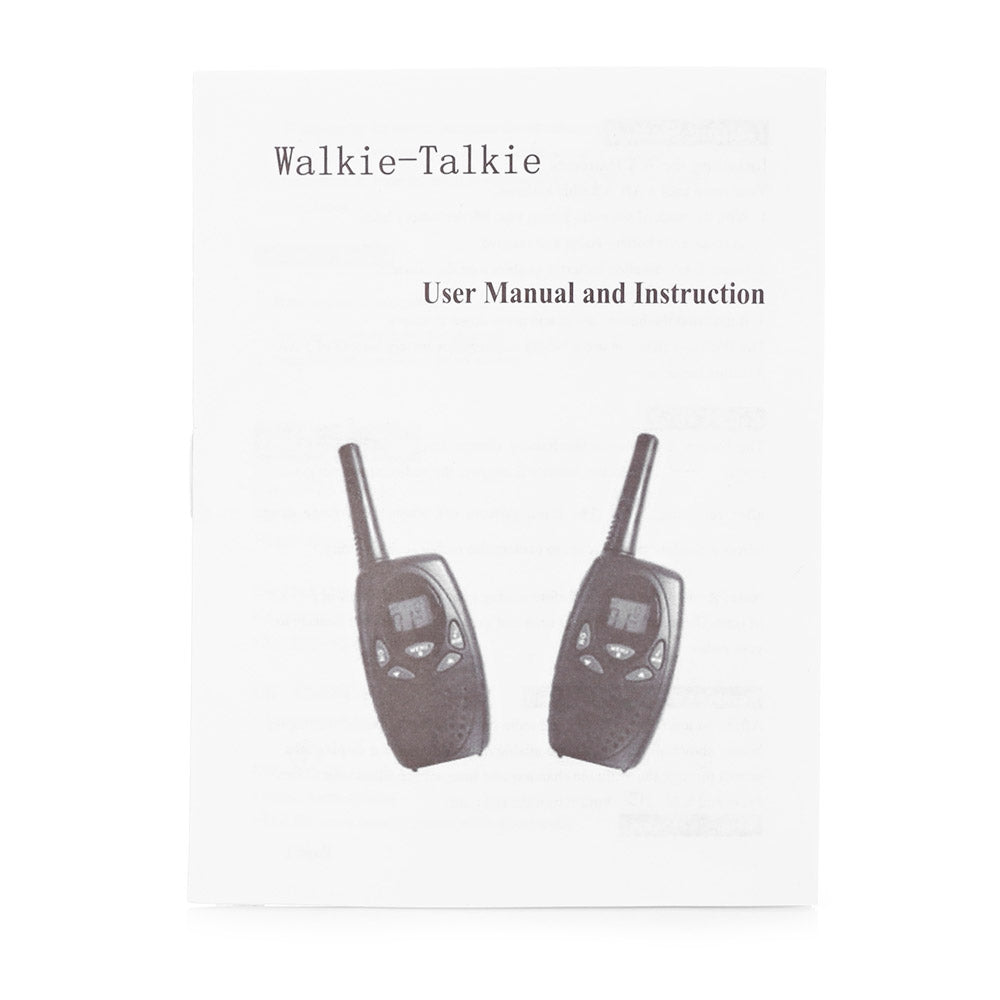 2pcs XF - 638 22 Channel Travel Handheld Walkie Talkie Kids Portable 2 Way Transceiver