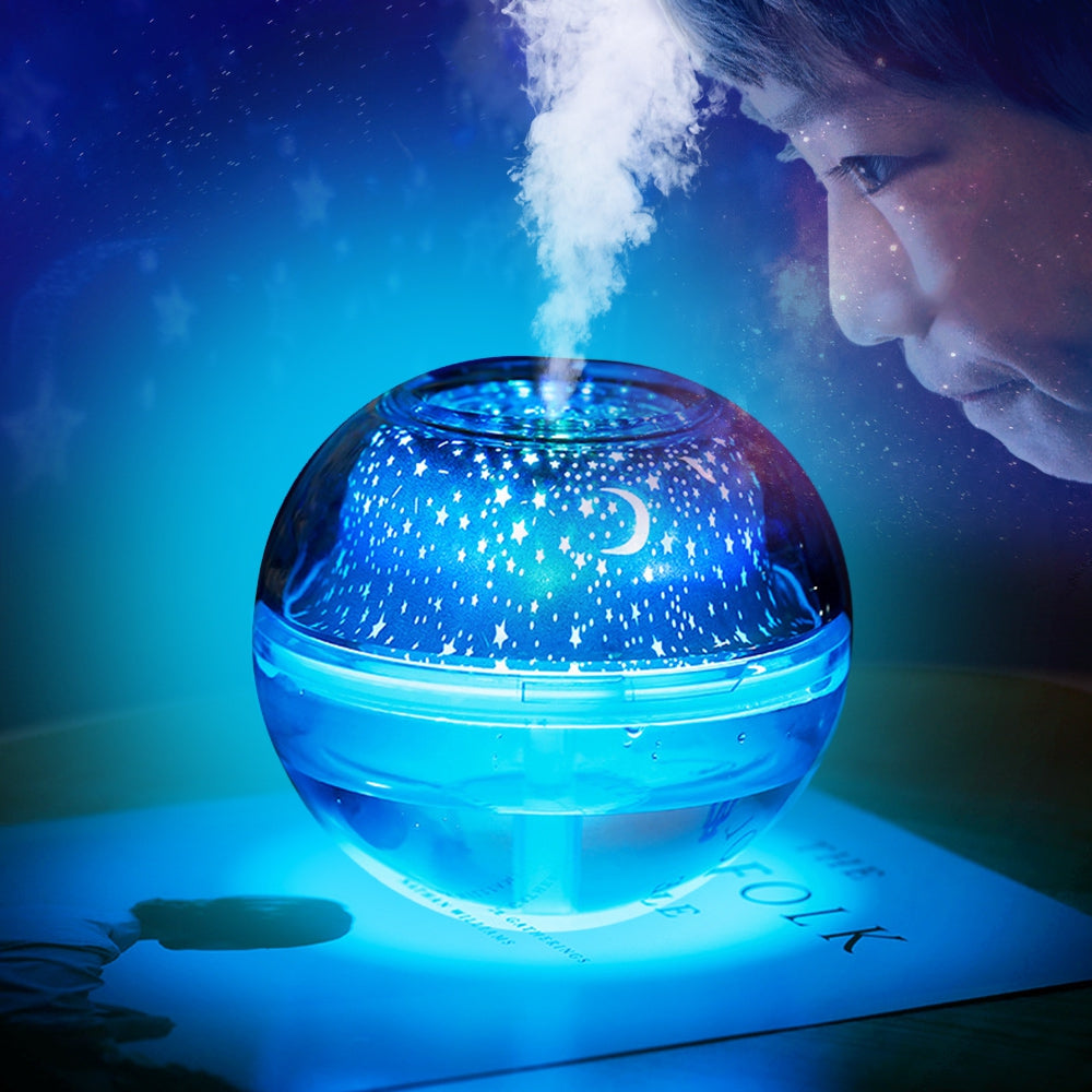 Crystal Night Light Projection Humidifier