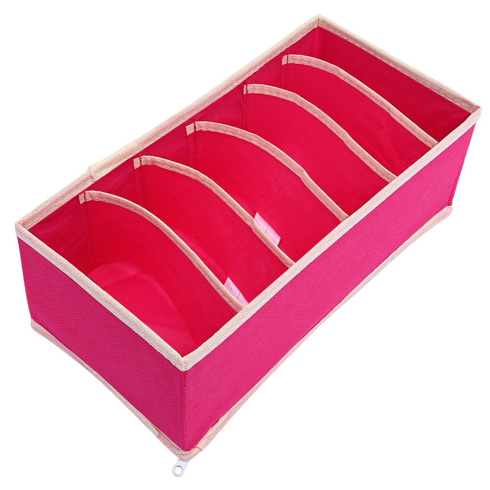 4pcs Collapsible Storage Boxes Bra Underwear Closet Organizer Divider Drawer