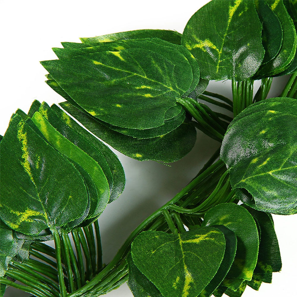 12pcs 2m Artificial Grape Leaf Rattans Simulation Plant Vines Home Decoration