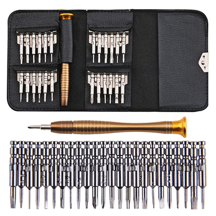 25 in 1 Screwdriver Hand Tools Torx Kit Repair Leather Wallet Set