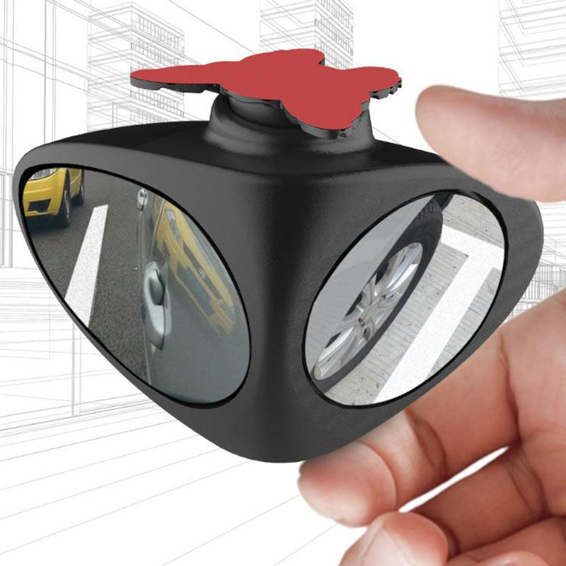 2 in 1 Adjustable Wide Angle Car Mirror Convex Rear View Monitor