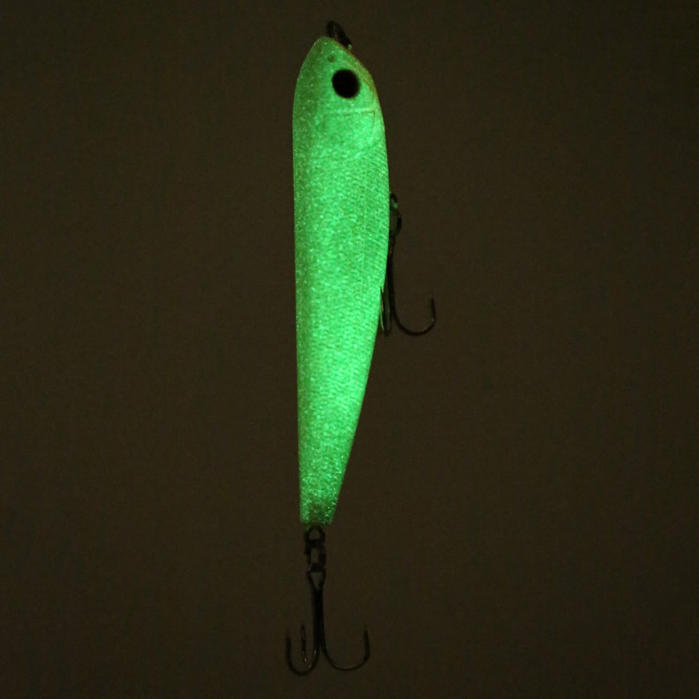 9cm Luminous Fishing Lure Treble Hook Artificial Bait