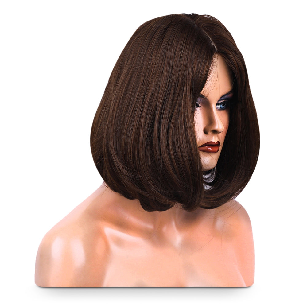 Centre Parting Short Bob Heat Resistance Wig Women Synthetic Hair