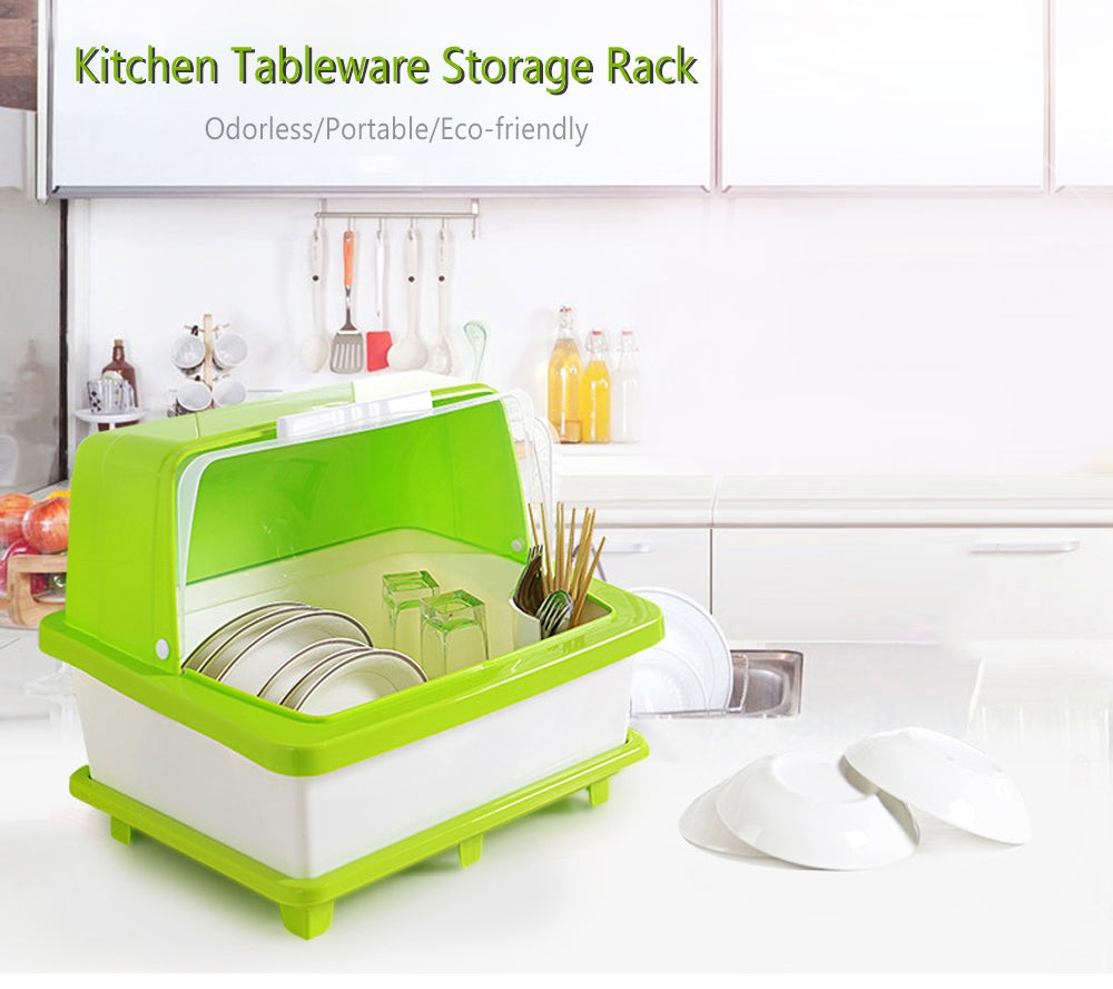 Domestic Portable Kitchen Tableware Draining Storage Rack Space Freezer