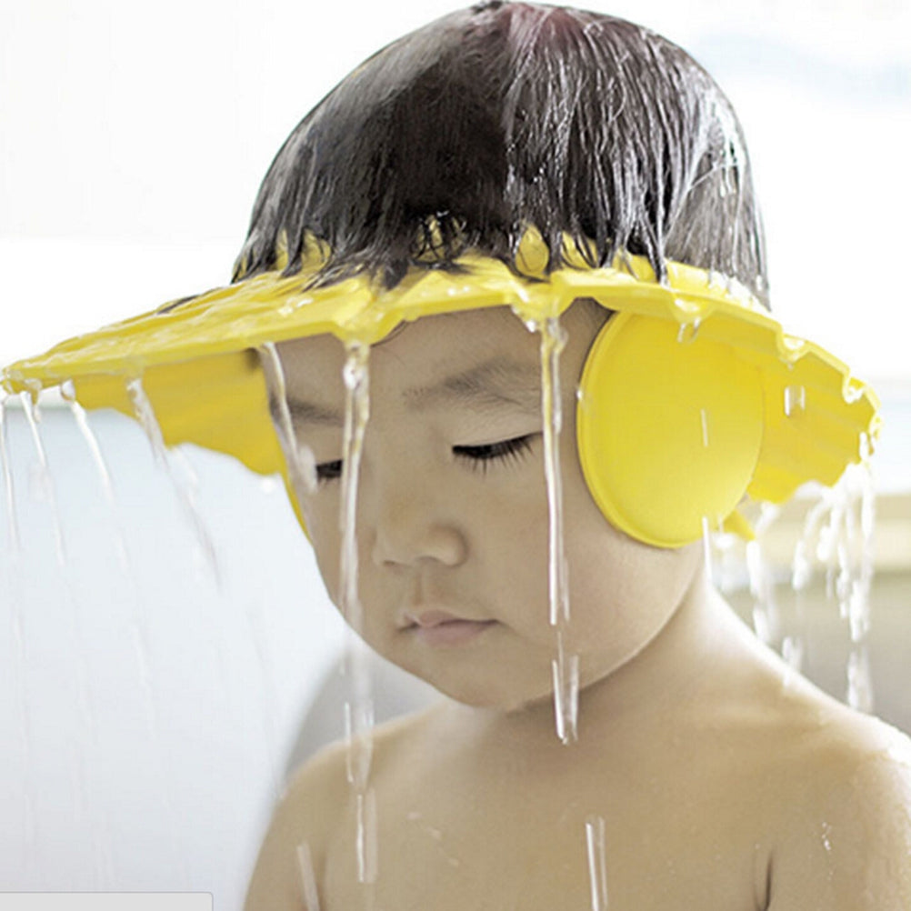 Adjustable Baby Shower Cap Visor Protective Shield Hat