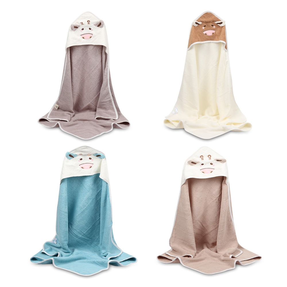 Cotton Children Bath Towel Animal Shape Baby Hooded Bathrobe