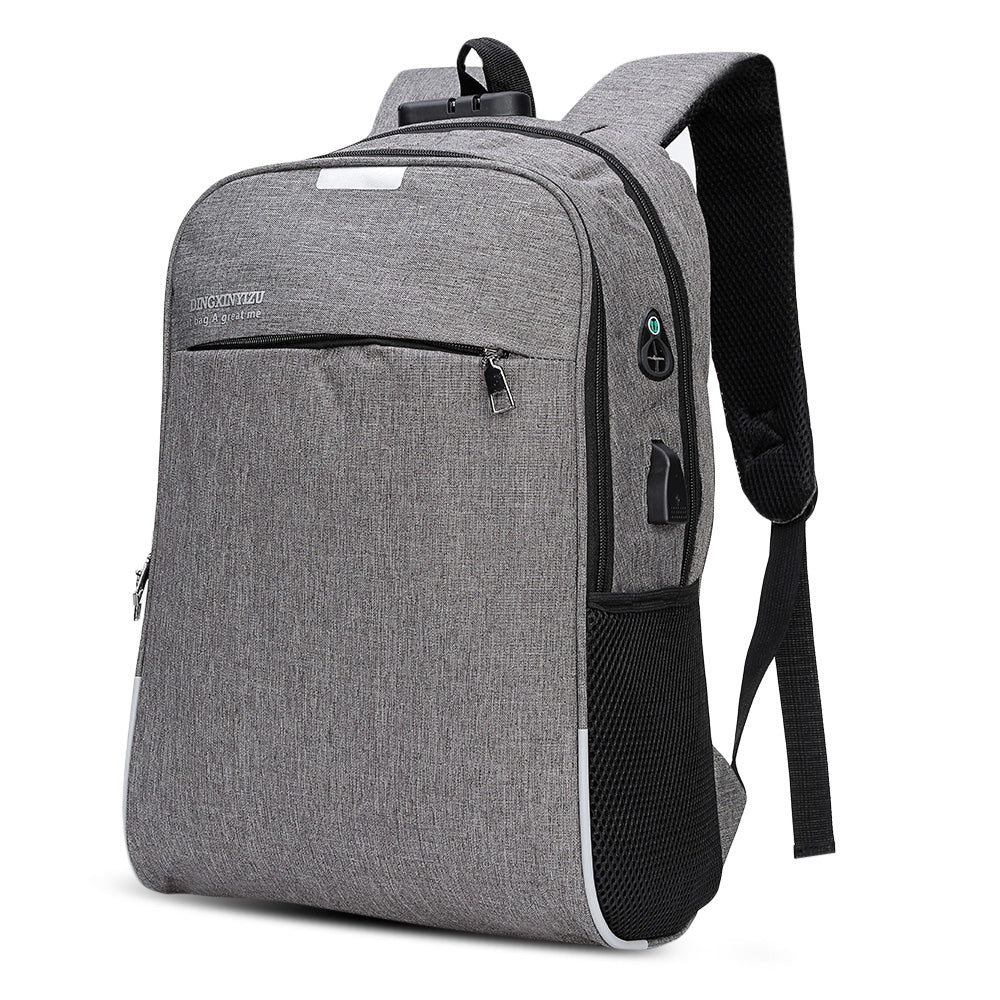 DINGXINYIZU USB Charging Bag Night Reflection Anti-theft Backpack