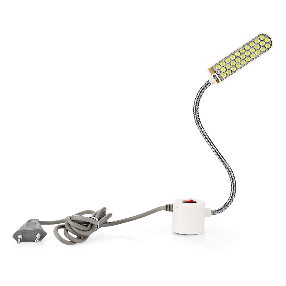 30 LEDs Sewing Machine Light with Magnetic Base Working Gooseneck Lamp