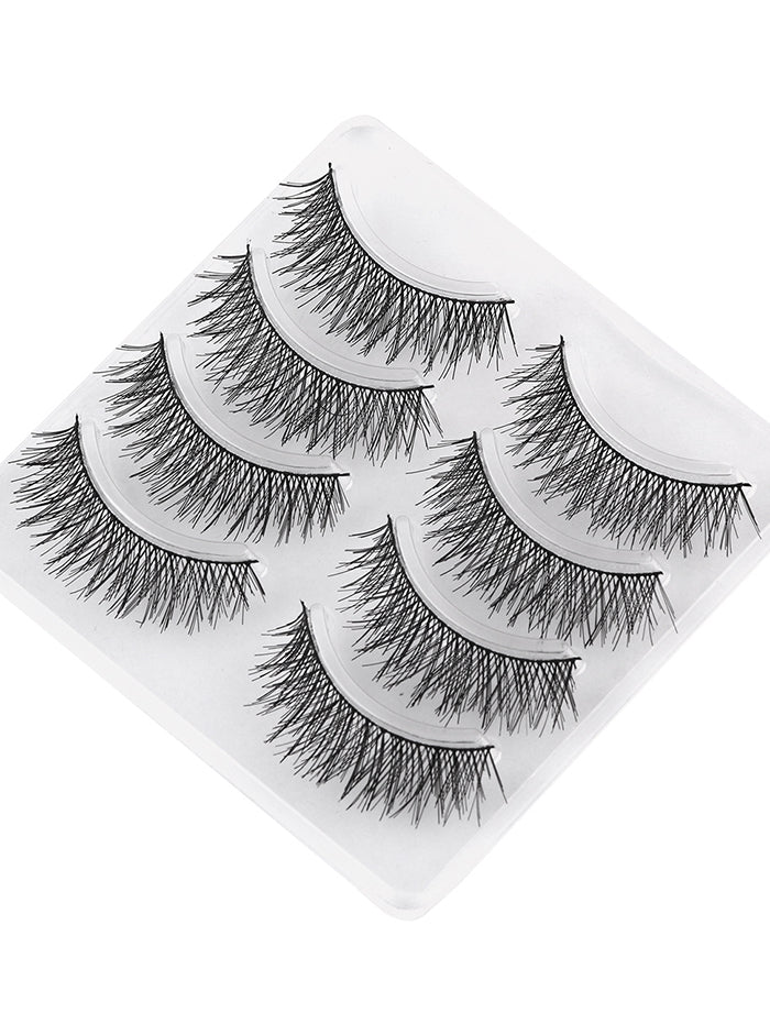 4 Pairs Criss Cross Extension False Eyelashes