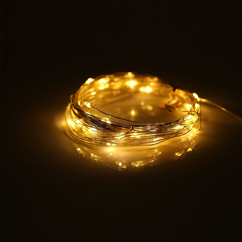 50 LEDs / 100 LEDs / 200 LEDs 8 Function Mode Copper Wire String Light