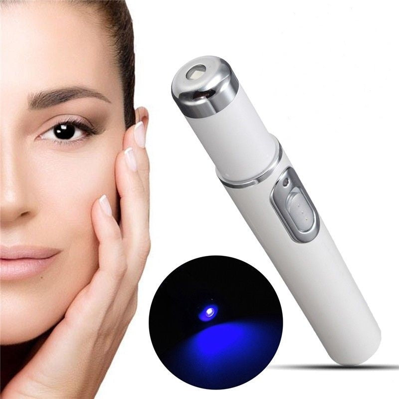 Beauty Instrument Blue Light Therapy Laser Pointer Remove Acne Scars  Anti-Wrinkle Face Treatmen...