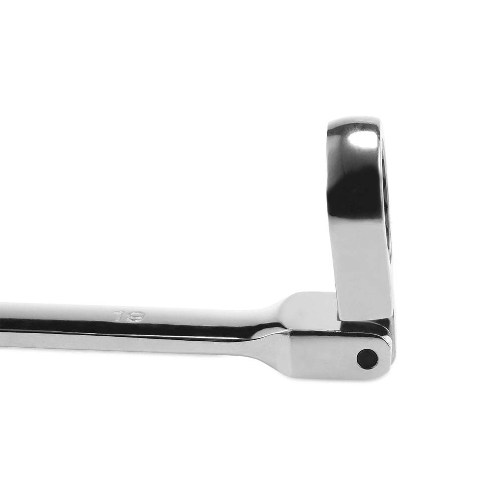 12PCS Combination Ratchet Wrench Flexible Pivoting Head Spanner Set