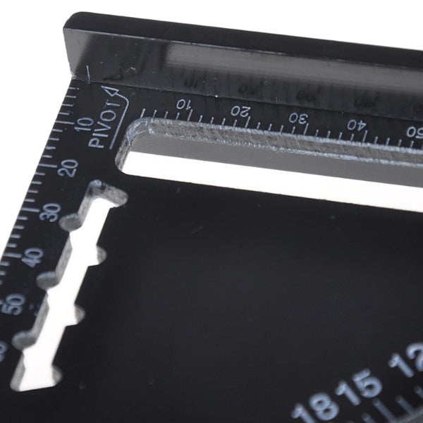 7 inch 90 Degree / 45 Degree Aluminum Alloy Measure Speed Square Roofing Triangle Ruler