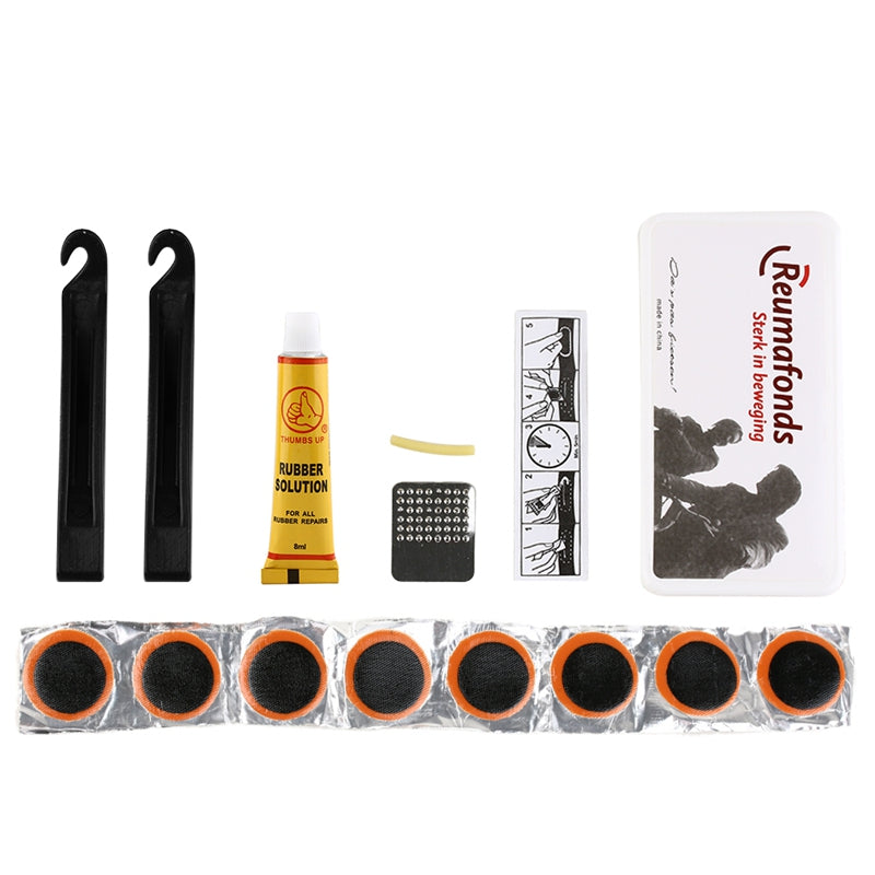 Bicycle Tire Repair Kit 2 Pieces with 8 Inner Tube Tablets