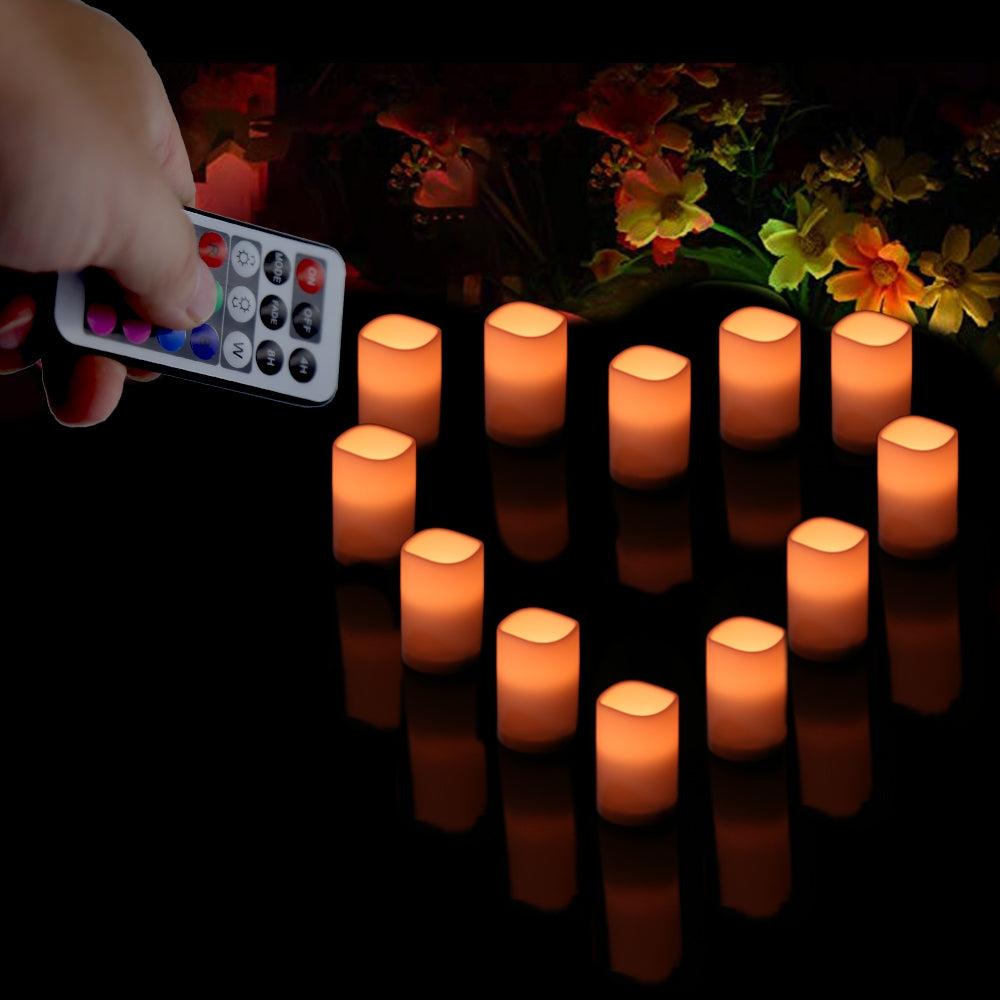4PCS Smart Remote Control Candle LED Light