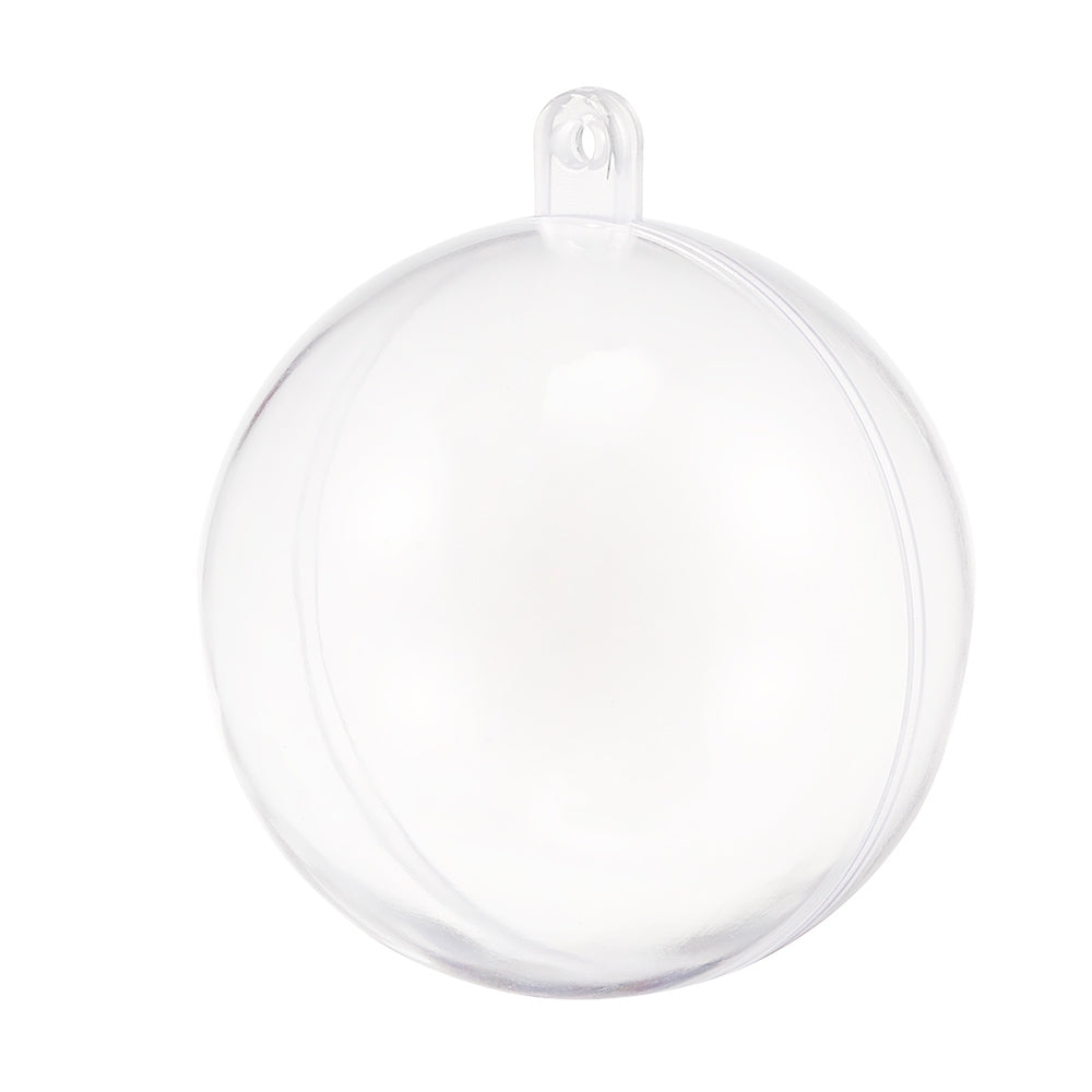 7cm Transparent Plastic Tress Hanging Balls Decoration Baubles