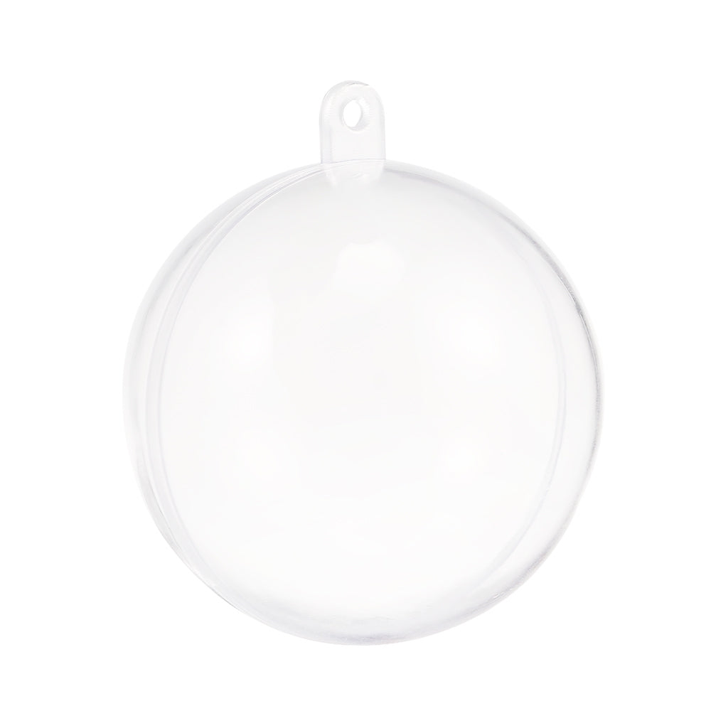 7cm Transparent Plastic Tress Hanging Balls Decoration Baubles