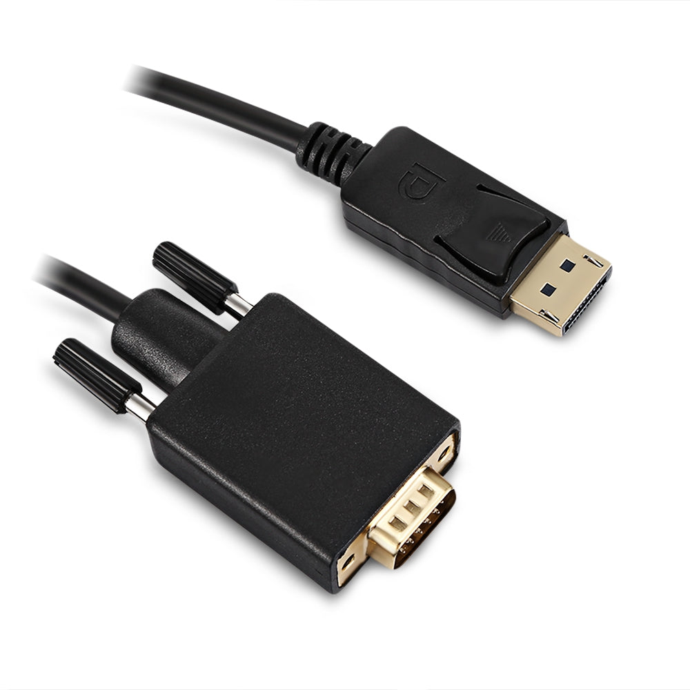 DisplayPort to VGA Cable 1920 x 1200 High Resolution Support 1080P