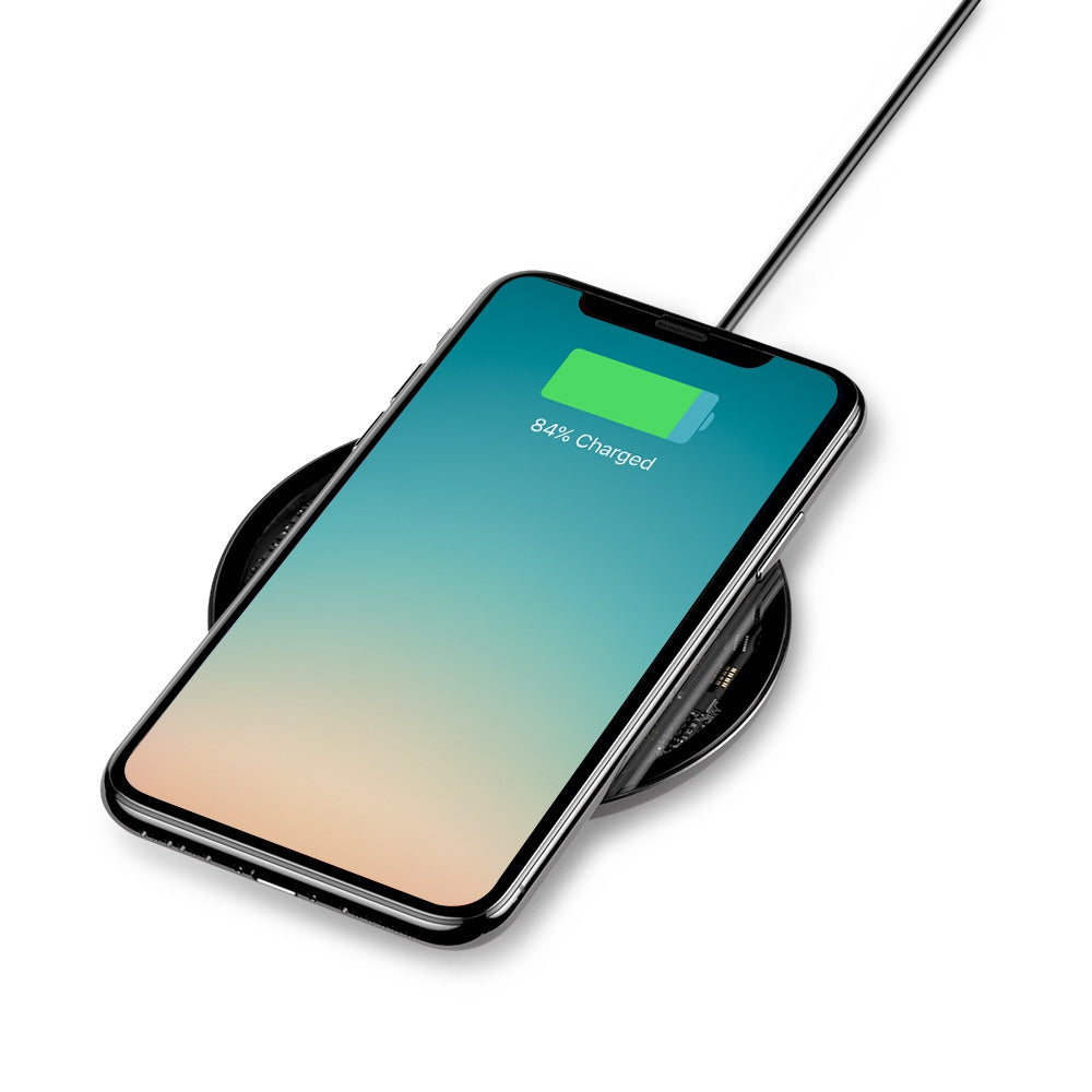 Baseus BSWC - P10 Simple Wireless Charging Pad Fast Charger Glass