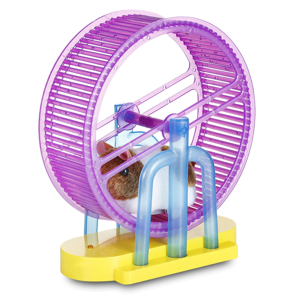 0811A Hamster Spinning Exercise Wheel Kids Electronic Toy Pet Playset