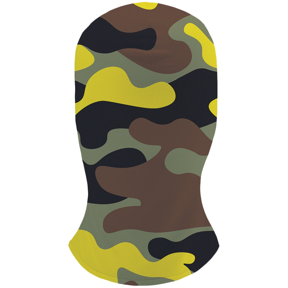 Camouflage 3D Print Wind Resistance Face Mask Breathable Polyester