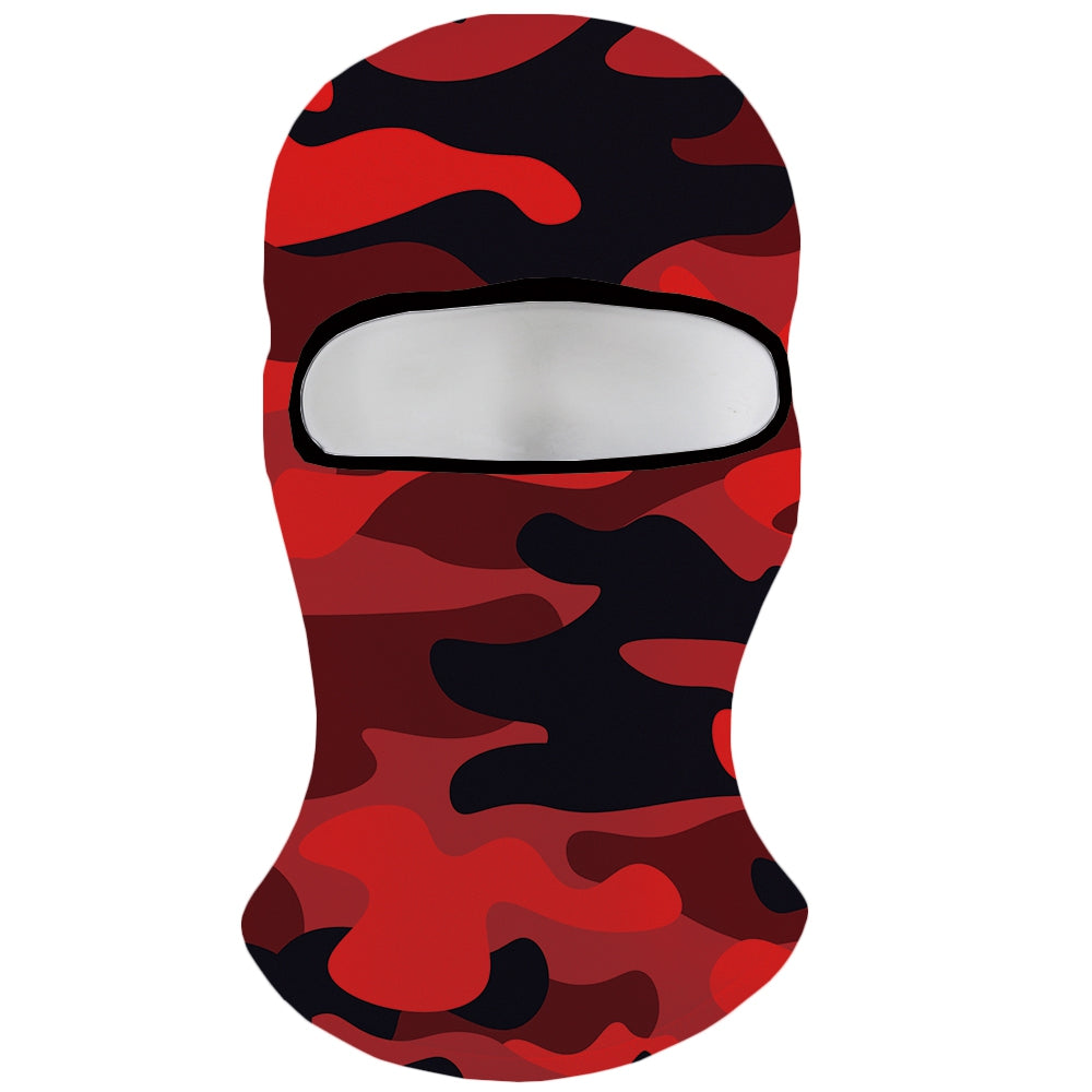 Camouflage 3D Print Wind Resistance Polyester Unisex Face Mask