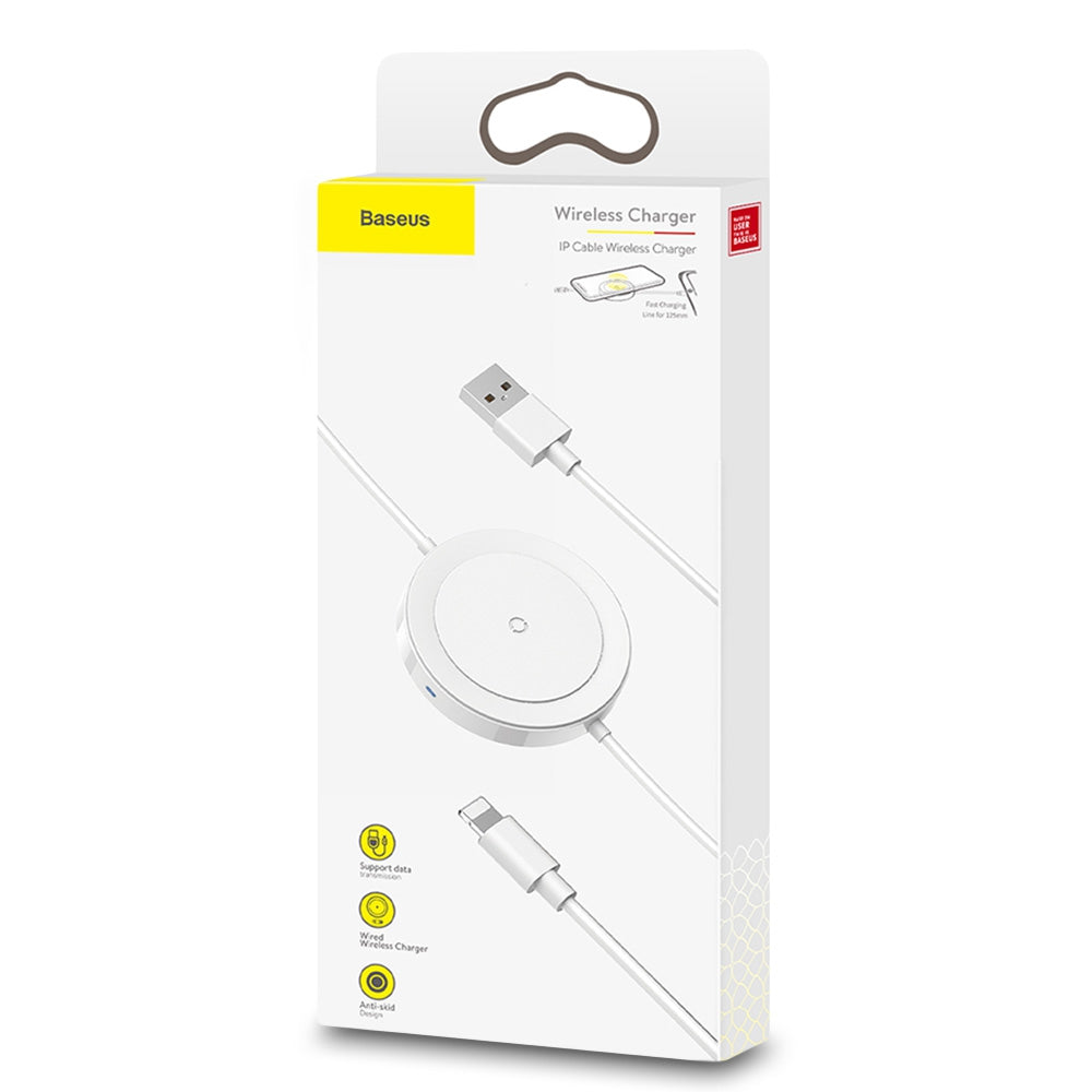 Baseus BSWC - P15 8 Pin Cable Wireless Charger 5W Data Transmission