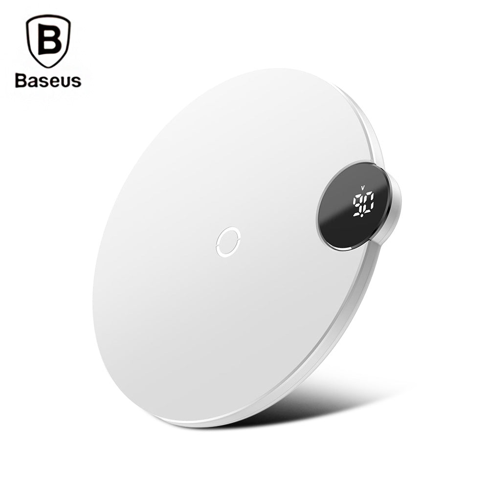 Baseus BSWC - P21 Digital LED Display Wireless Charging Pad Fast Charger