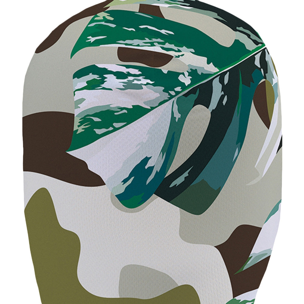 DFM - 0007 Green Leaves Camouflage 3D Printed Windshield Hat