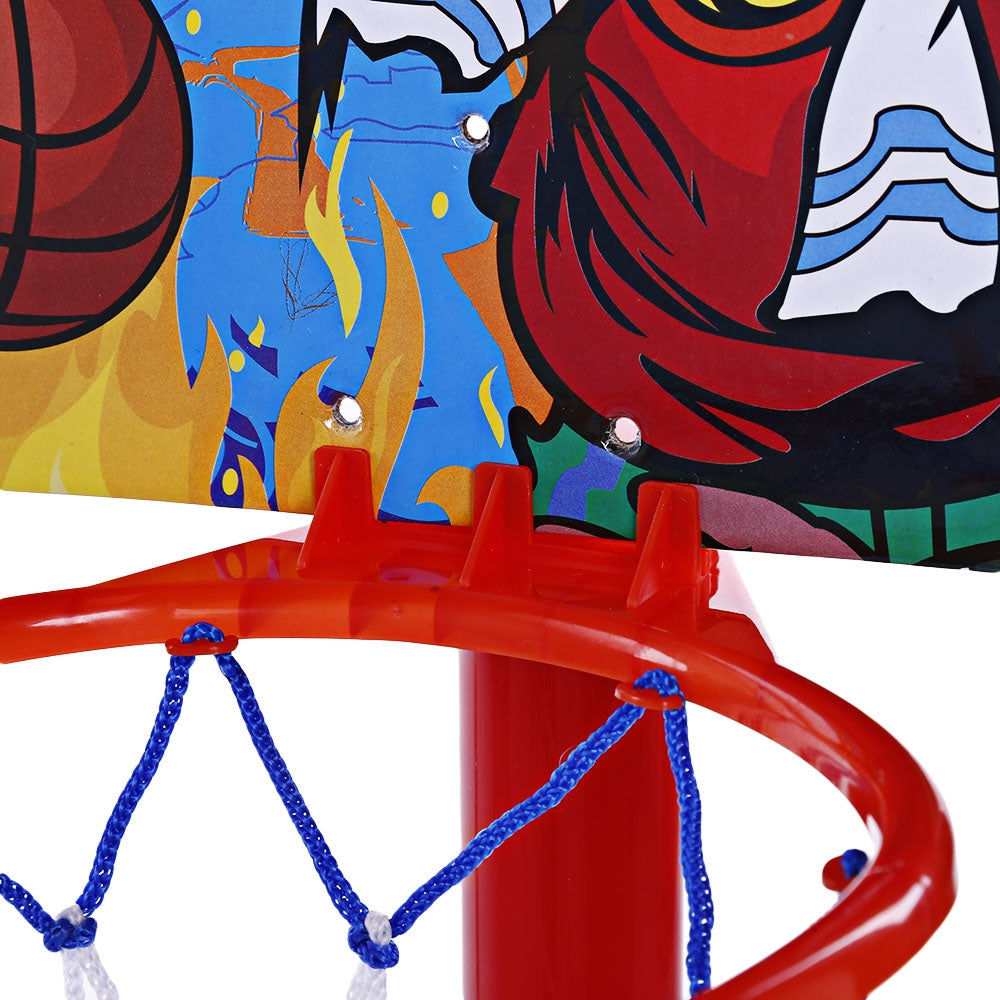 Anjanle Kids Portable 2 in 1 Football Basketball Set Indoor Outdoor Sport Toy Developmental Game