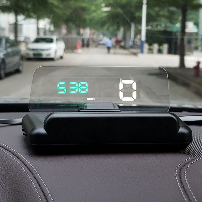 Car C500 5 inch OBD2 HUD Head-up Display Smart Computer Digital Fuel Consumption Speed Warning S...