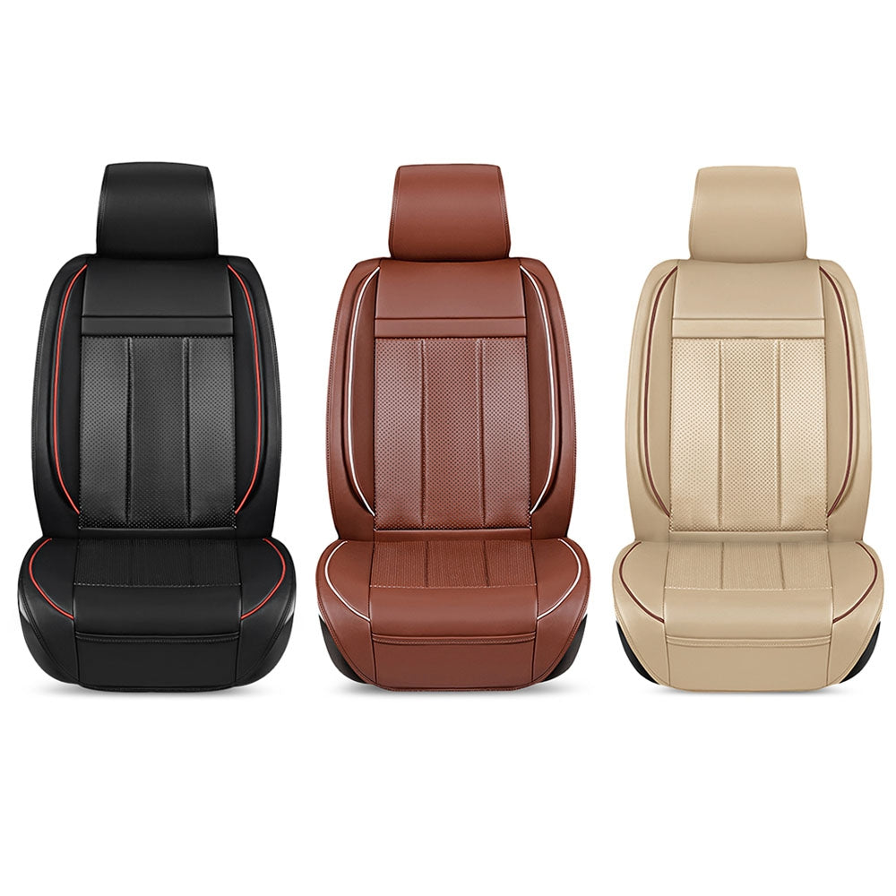 1PC XD - 23 Universal Car Front Seat Cushion PU Leather Protector Mat