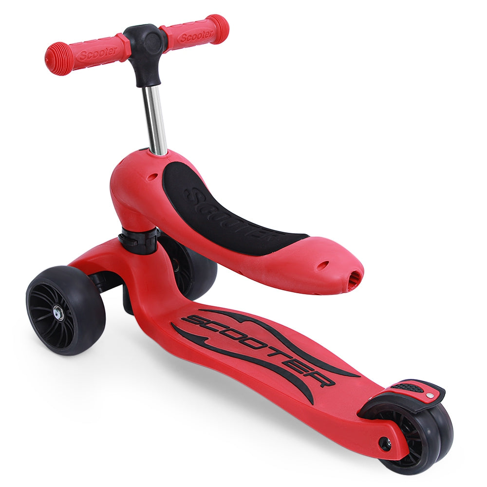 2 in 1 Kick Scooter with Removable Seat Great for Kids